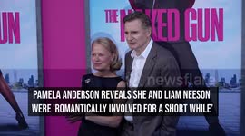 Pamela Anderson reveals she and Liam Neeson were 'romantically involved for a short while'