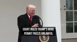 Court Rules Trump's Wind Permit Freeze Unlawful