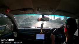 Quick-thinking driver calmly pulls over as he suffers a stroke at the wheel