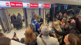 I'm a Celeb winner Angry Ginge given hero's welcome at airport