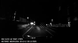 Driver turns wrong side of junction