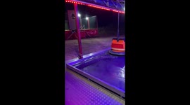 Skilled bumper-car driver shows off precise drifting in Huerta de Rey, Spain