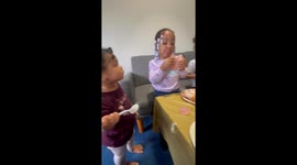Little Girl Is Grateful for a Full Plate