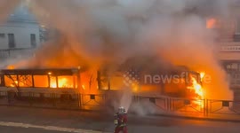 France: Buses Caught Fire in Le Raincy