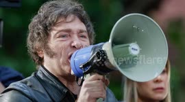 UNCAPTIONED. UK Rejects Milei's Claims on Arms Talks and Falklands Sovereignty