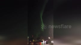 Norway: Northern Lights Curtain Dazzle Over Bodø Night Sky