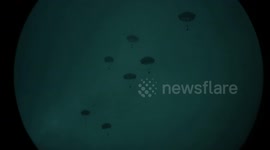 Germany: Night High-Risk Airborne Operation Sees U.S. Paratroopers Jump Into Germany
