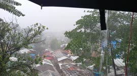 Rohingya Refugee camp make by bamboo and turpoulin