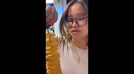 Deep-fried spiral 'tornado potatoes' are surprise hit