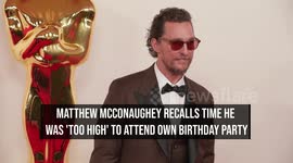 Matthew McConaughey recalls time he was 'too high' to attend own birthday party