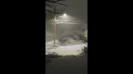 US: Heavy Lake Effect Snow Hits Upstate New York 2