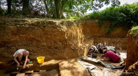 UNCAPTIONED: Earliest evidence of human fire-making found at 400,000-year-old Suffolk site