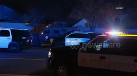US, Los Angeles: Palmdale Barricaded Suspect Transported To Hospital