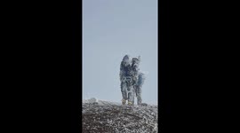 Freezing Mountaineers Summit Orizaba Peak