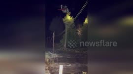 US: Two Drivers Rescued From Swiftwaters In Dramatic River Incident