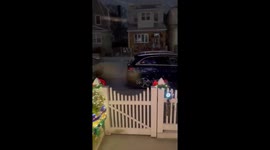 Brief Snow Squall Passes Through Queens Late at Night