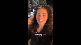 Watching a ping pong show in Thailand 