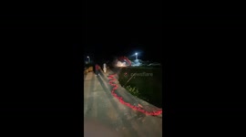 Firecracker malfunctions dangerously during celebration in Guangdong, China