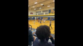 Missed shot during a basketball game in Dallas, Texas, USA