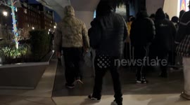 Chaotic rampage at Timothee Chalamet Marty Supreme popup London