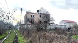 Massive Shahed Drone Attack Sparks House Fire in Odesa Suburb, Leaves City Without Power and Heating