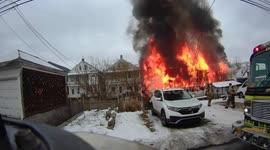 Massive 4-Alarm Fire Devastates Kulpmont, PA: Houses Collapse brings firefighters from 5 Counties