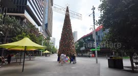 Christmas tree in Parramatta, Sydney, Australia