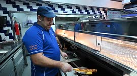 Chippy creates giant foot-long 'pigs in blankets' - which are 1,115 calories each