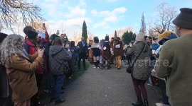 The annual London Pantomime Horse race that raises money from Great Ormond Street took place on the streets of Greenwich