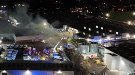Intense Fire at Pork Scratchings Factory in Walsall; Crews Fight to Contain the Flames