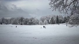 US: First Major Snow of Season Blankets New York City
