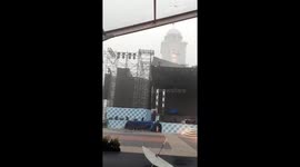 Festival stage collapses during storm in Malaysia