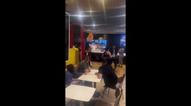 Customers and employees clash at McDonald's outlet in Brazil