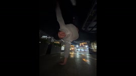 Street Stunt Meets Gravity's punchline