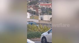 Chilling moment Bondi Beach gunman opened fire from bridge