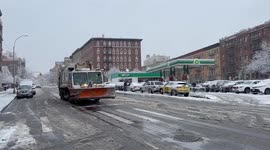 New York City Hit With Heavy Snow 1/3