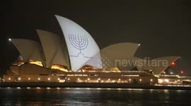 Sydney Opera House lit with Hanukkah menorah after Bondi shooting, Australia