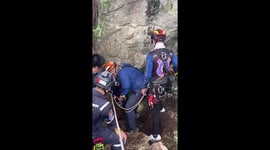 Buddhist monk, 77, survives being trapped in narrow cave for four days
