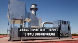 AI firms turning to jet turbines to power computing boom
