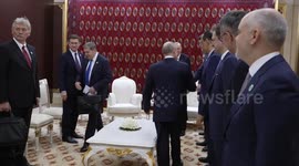 Turkish president Erdogan meets Russia's Putin in Turkmenistan
