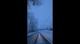 Snowy post-storm timelapse in Elizabethtown, Pennsylvania, USA