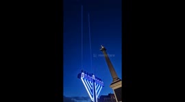 Hanukkah memorah shines bright over Trafalgar Square