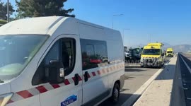 Tractors line highway near Thebes as Greek farmers escalate protests