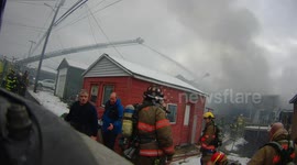 4th alarm house fire with collapse in Kulpmont, Pa brings firefighters from 5 counties