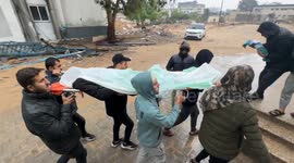 Winter storm kills at least 12 in Gaza as freezing weather, floods cause collapse of bombed homes