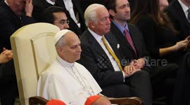 Pope Leo XIV attends Christmas concert at Vatican