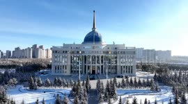 Kazakh president welcomes Iranian counterpart in Astana