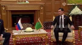Putin meets Turkmen President Berdimuhamedov after Peace and Trust Forum in Ashgabat
