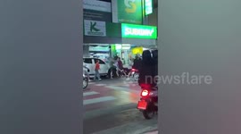 Irish and American tourists arrested over road rage mass brawl