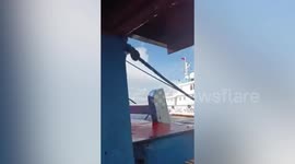China Coast Guard fires water cannon injuring three Filipino fishermen